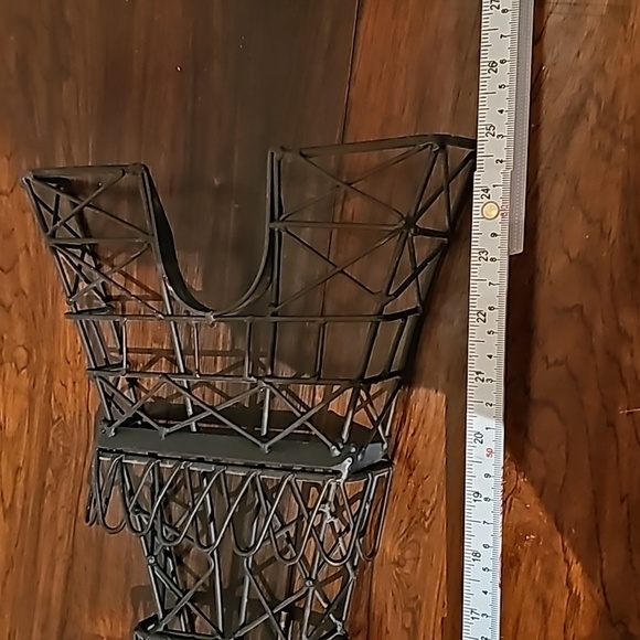 Vintage large metal Eiffel Tower Paris wall decoration hanging 25 inches - Picture 7 of 9